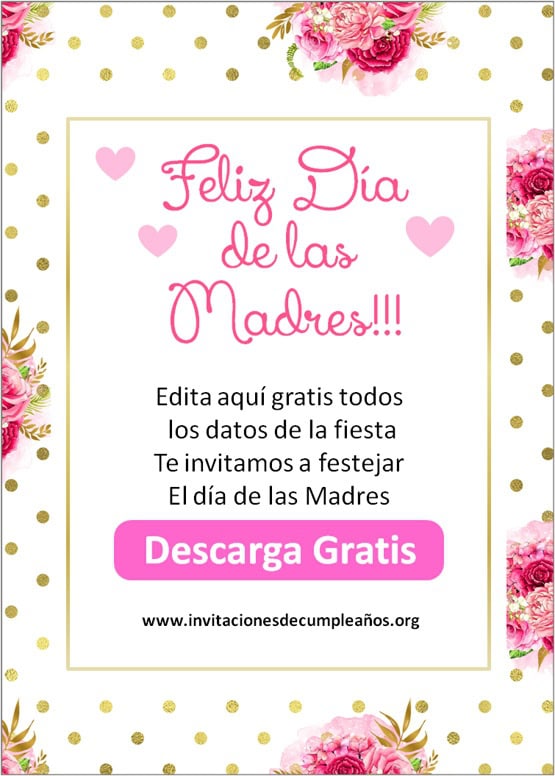 invitación de noche de mamás